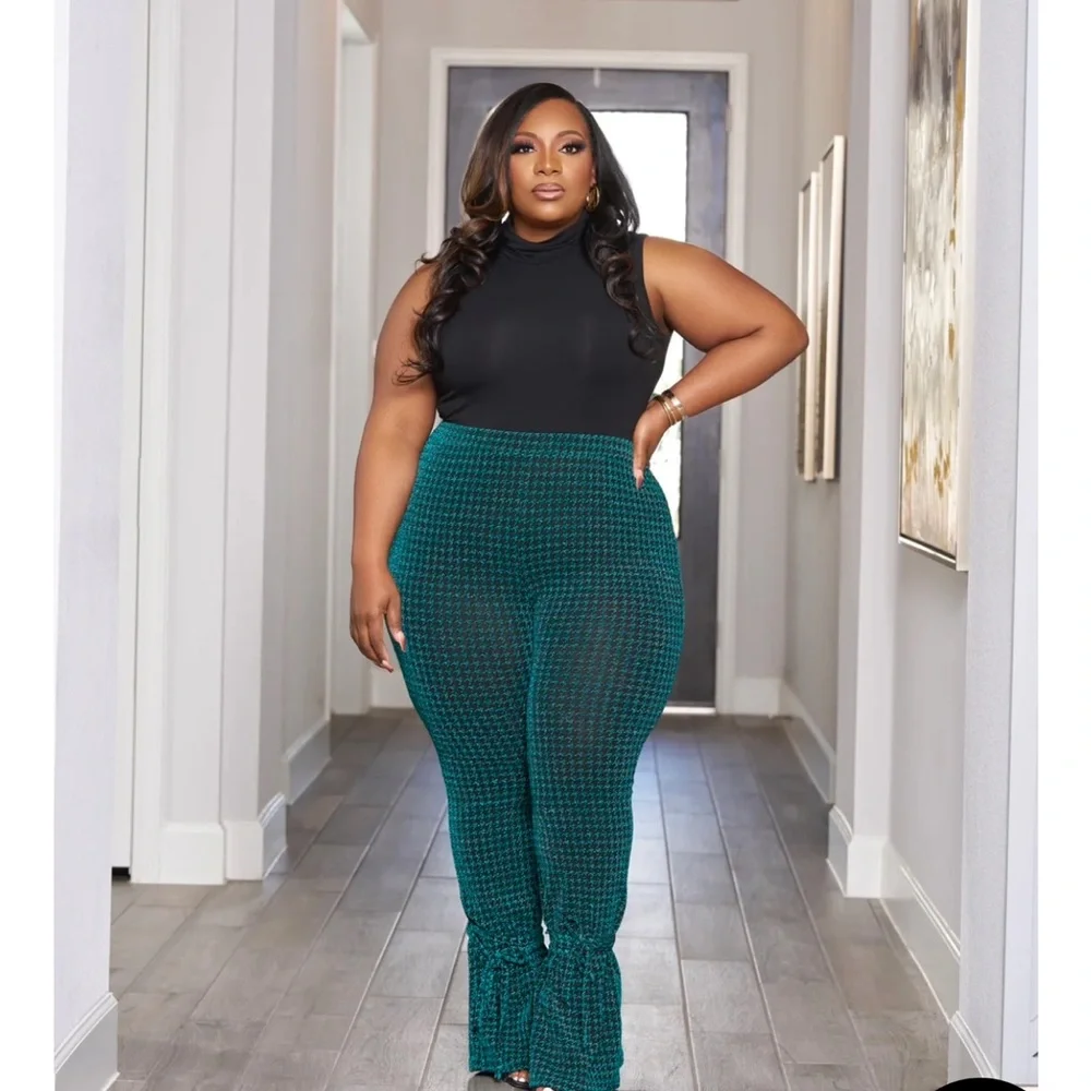 Diamond Pattern Pants - Picture 1 of 3